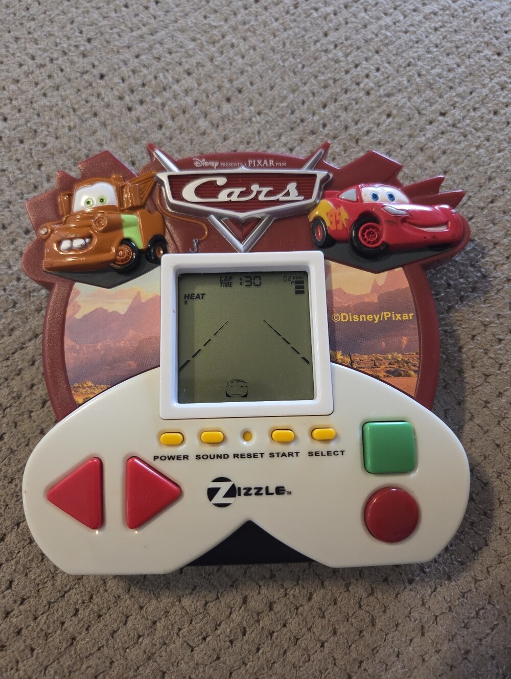 2006 Disney Pixar Cars Toy Game Supercharged Zizzle Electronic Handheld Game